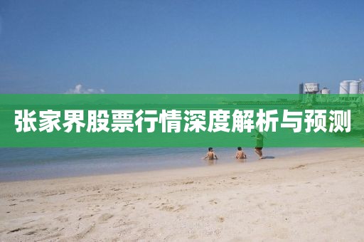 張家界股票行情深度解析與預(yù)測