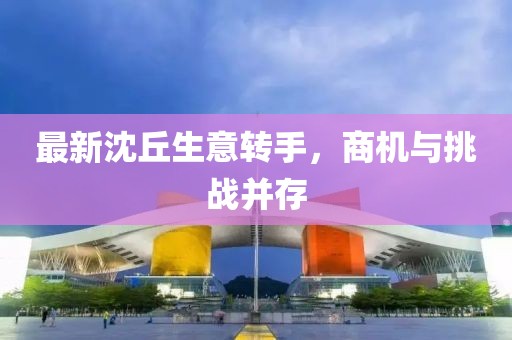 最新沈丘生意轉手，商機與挑戰并存