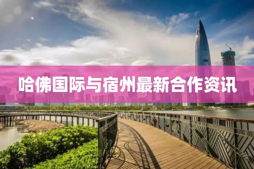 哈佛國際與宿州最新合作資訊