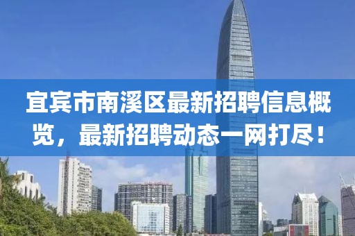 宜賓市南溪區(qū)最新招聘信息概覽，最新招聘動(dòng)態(tài)一網(wǎng)打盡！