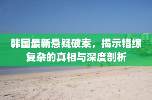 韓國(guó)最新懸疑破案，揭示錯(cuò)綜復(fù)雜的真相與深度剖析