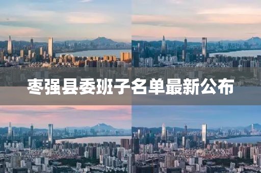 棗強縣委班子名單最新公布