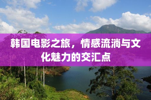 韓國電影之旅，情感流淌與文化魅力的交匯點(diǎn)