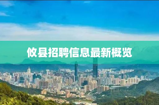 攸縣招聘信息最新概覽