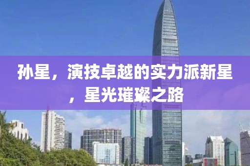 孫星，演技卓越的實(shí)力派新星，星光璀璨之路