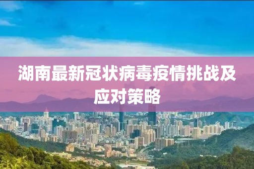 湖南最新冠狀病毒疫情挑戰(zhàn)及應(yīng)對(duì)策略
