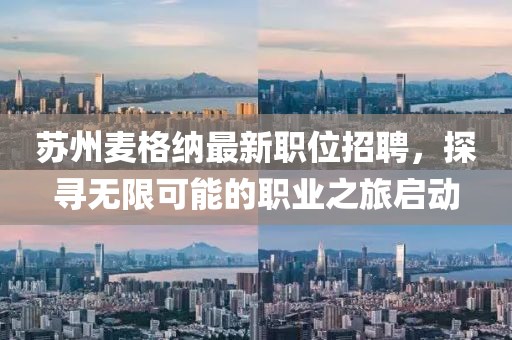 蘇州麥格納最新職位招聘，探尋無限可能的職業(yè)之旅啟動