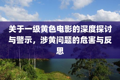 關(guān)于一級(jí)黃色電影的深度探討與警示，涉黃問題的危害與反思