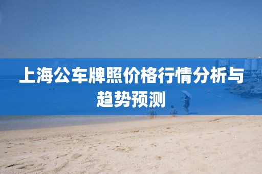 上海公車牌照價(jià)格行情分析與趨勢(shì)預(yù)測(cè)