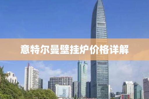 意特爾曼壁掛爐價格詳解
