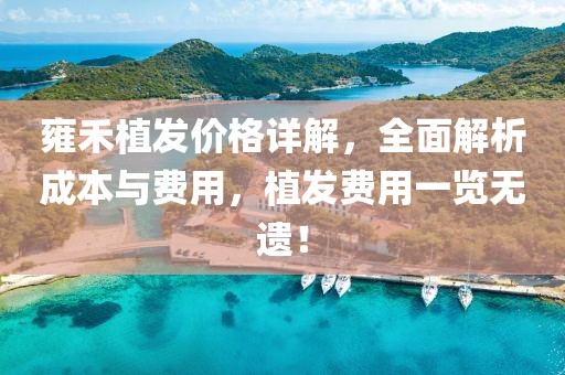 雍禾植發(fā)價格詳解，全面解析成本與費用，植發(fā)費用一覽無遺！