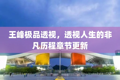 王峰極品透視，透視人生的非凡歷程章節(jié)更新
