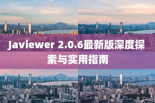 Javiewer 2.0.6最新版深度探索與實用指南