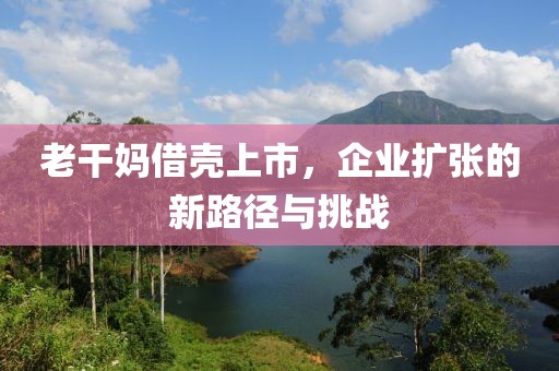 老干媽借殼上市，企業(yè)擴(kuò)張的新路徑與挑戰(zhàn)